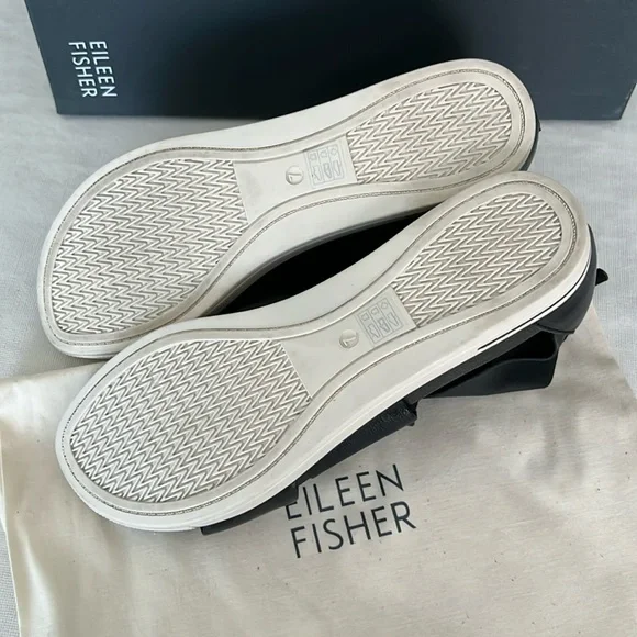 Eileen Fisher Black Sport Footbed Sneaker Sandal Size 7 with Box - Picture 8 of 12